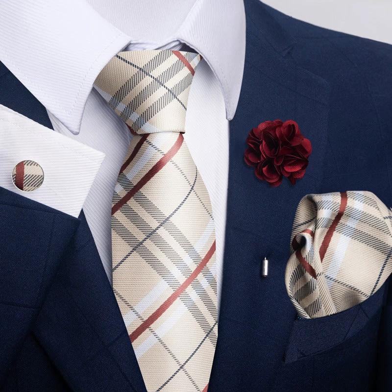 Men's Tie and Pocket Square Combo by GJG Denim