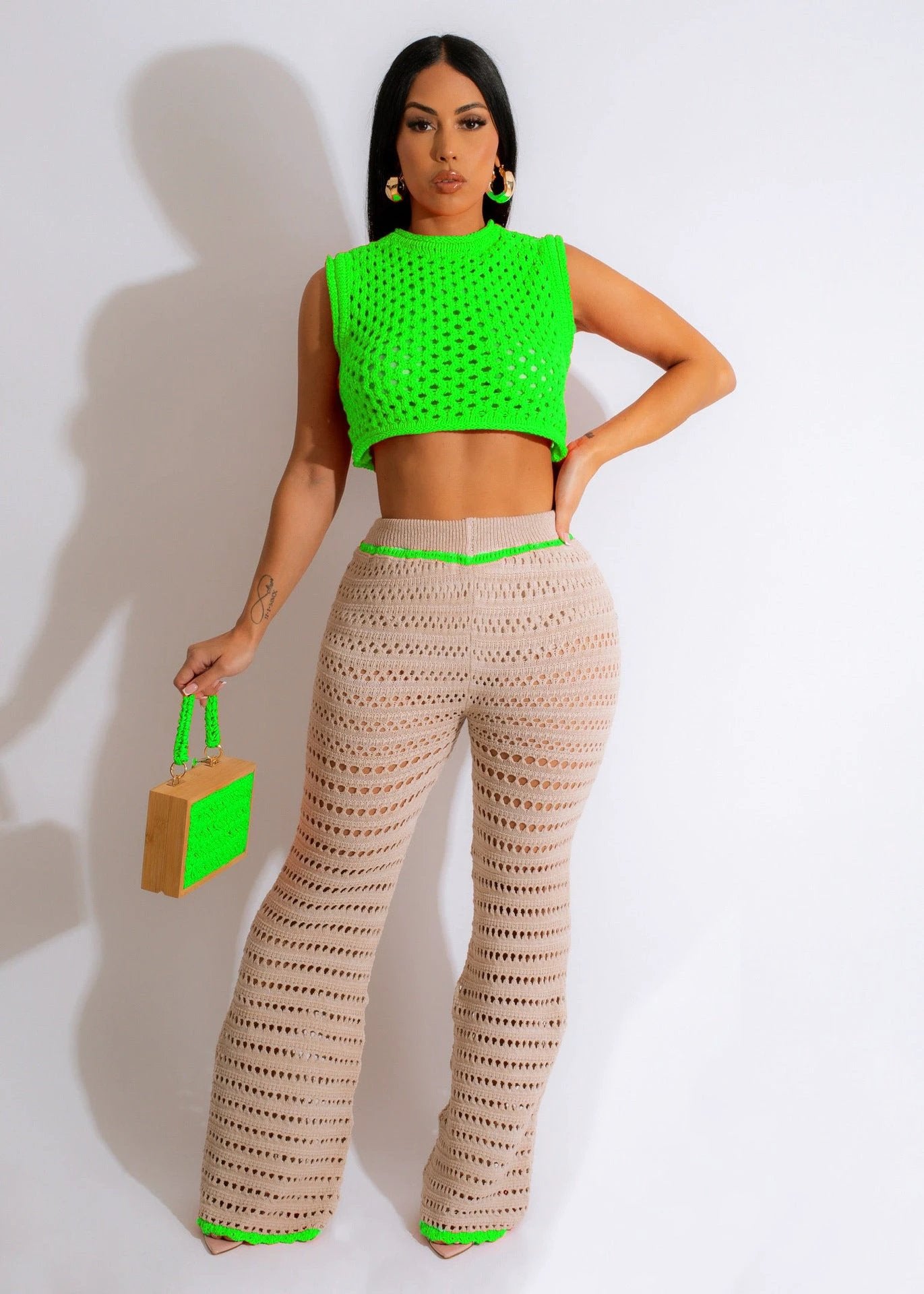 Crochet Casual set by GJG Denim