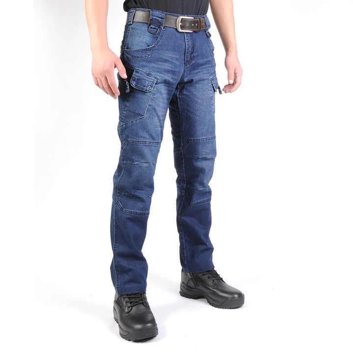 Men's Tactical Straight Leg Slim Jeans by GJG Denim