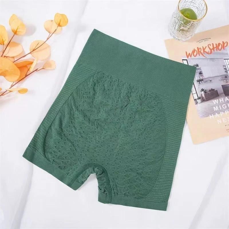 Grid Design Shorts Gym Yoga High Waist Fitness Sports Pants Women by GJG Denim