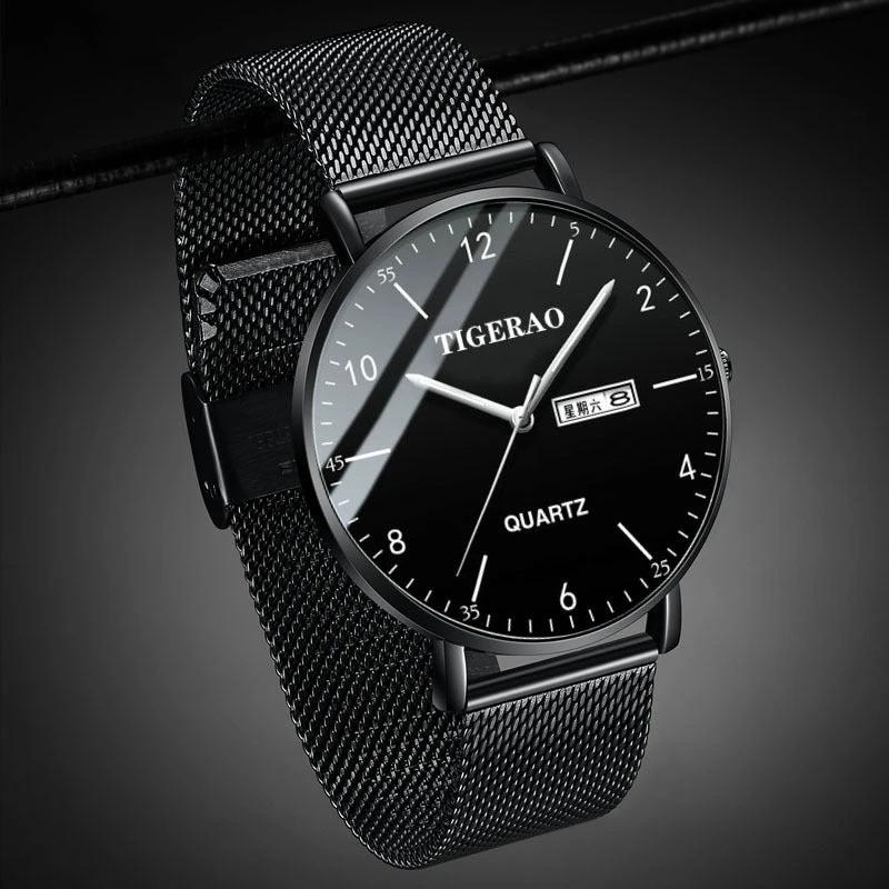 Water-Resistant Luminous Fully Automatic Movement Watch For Men by GJG Denim