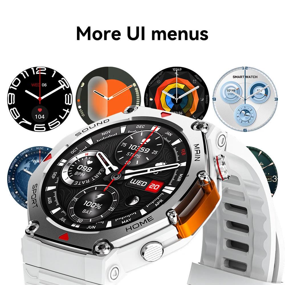Men's Water-Resistant Sports Smartwatch by GJG Denim