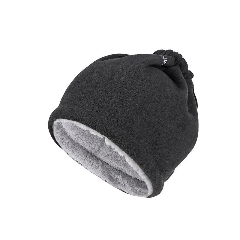 Men's Cold Proof And Warm Wind Proof Wool Hat or Neck Warmer by GJG Denim
