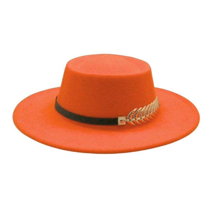 Retro Wide-Brimmed Wool Jazz Hat For Men by GJG Denim