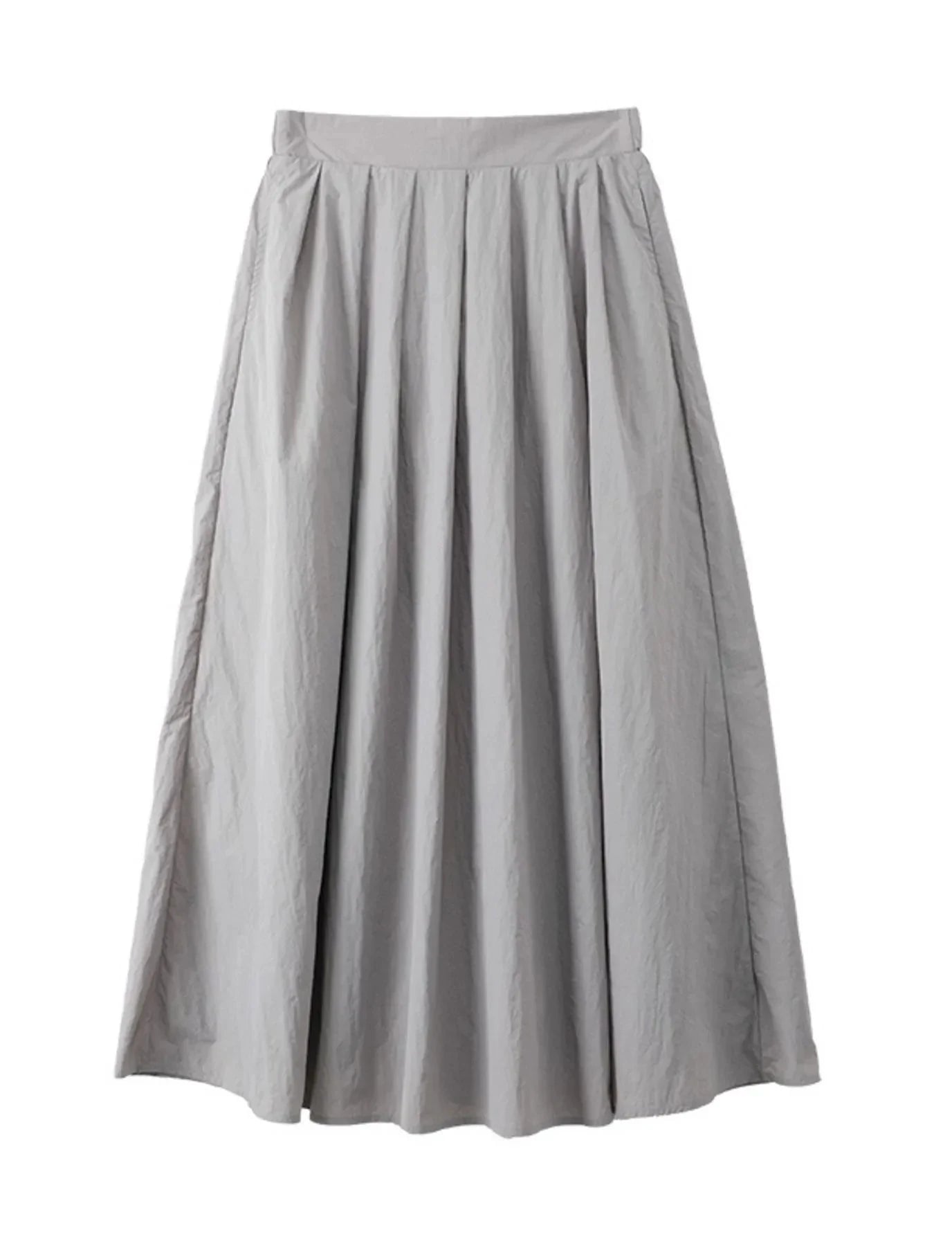Pleated Linen Maxi Skirt by Lady Ros