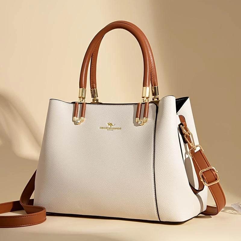 Impeccable Ladies Genuine Leather Handbag - Spacious, Stylish & Versatile - Perfect Commuter Bag with Adjustable Crossbody Strap for Everyday Glamour by Zara-Craft