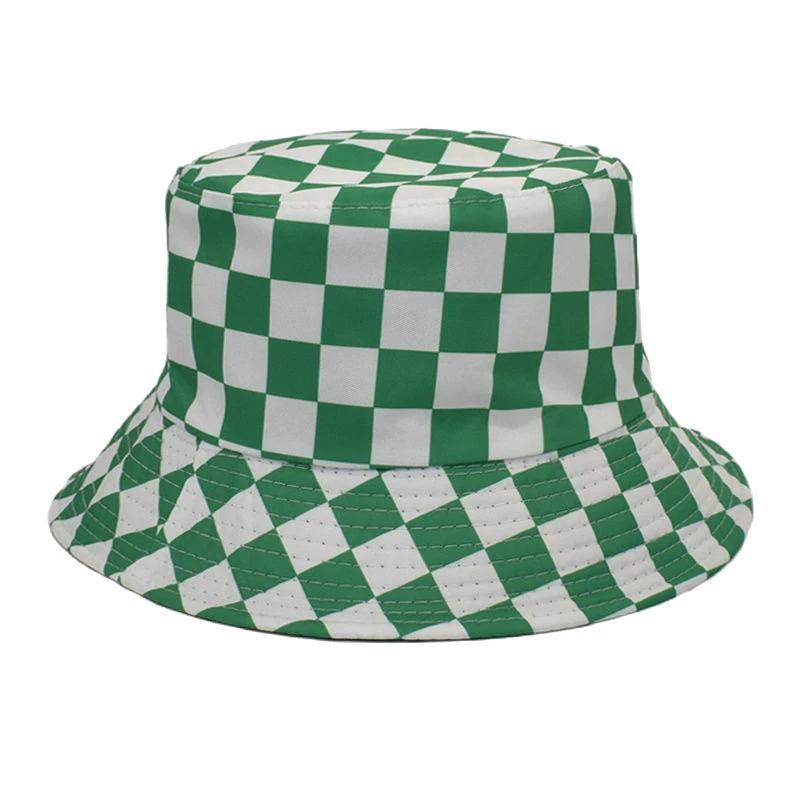 Men's Checkered Bucket Hat by GJG Denim