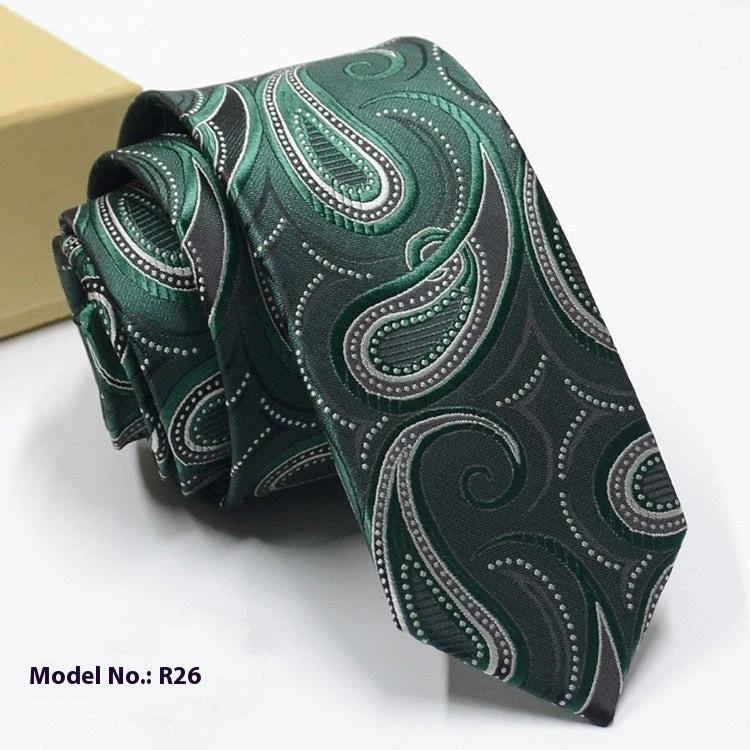 Men's Fashion Exquisite Jacquard Tie by GJG Denim