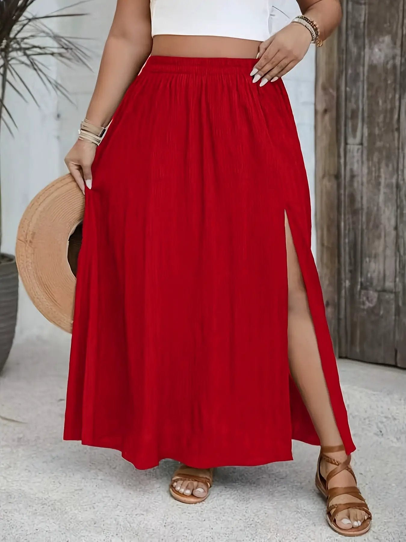 Holiday-style Versatile Casual Chic Elegant Womens Skirt by GJG Denim