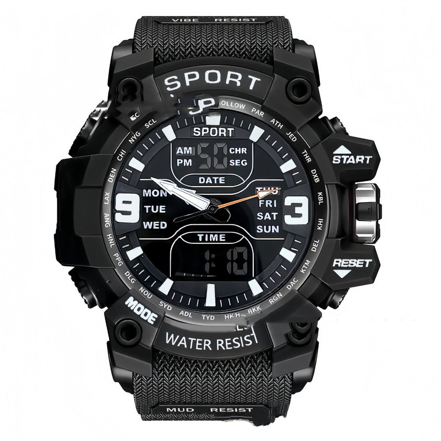 Stylish Technology Sports Luminous Men's Electronic Watch by GJG Denim