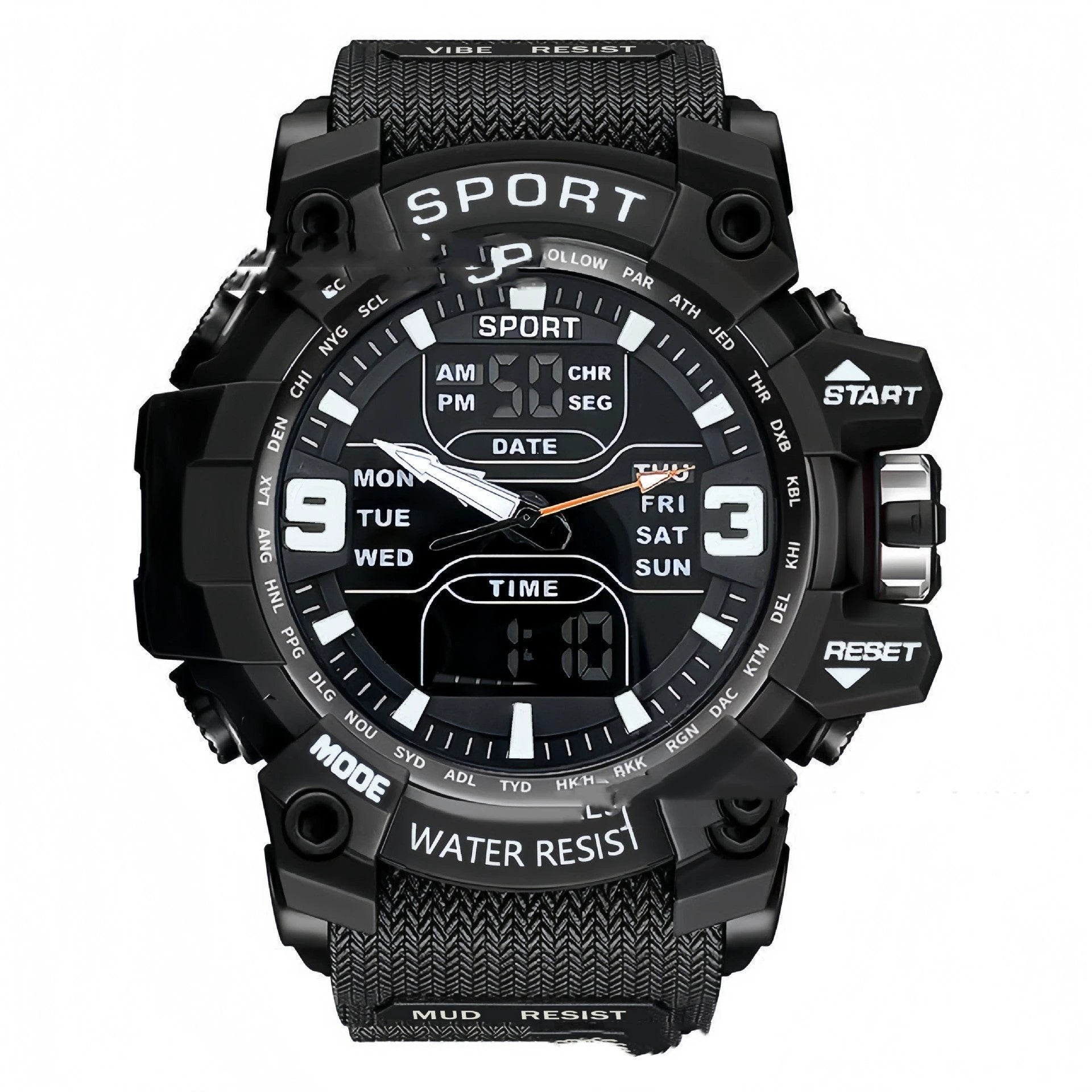 Stylish Technology Sports Luminous Men's Electronic Watch by GJG Denim