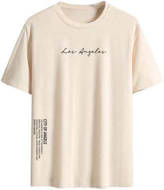 Retro Casual Loose Men's Letter T-shirt by GJG Denim