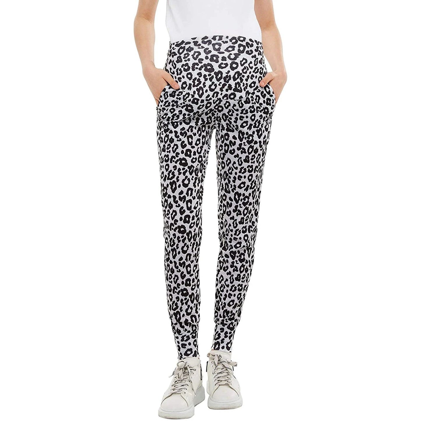 Pregnant Women Print Yoga Pants by GJG Denim
