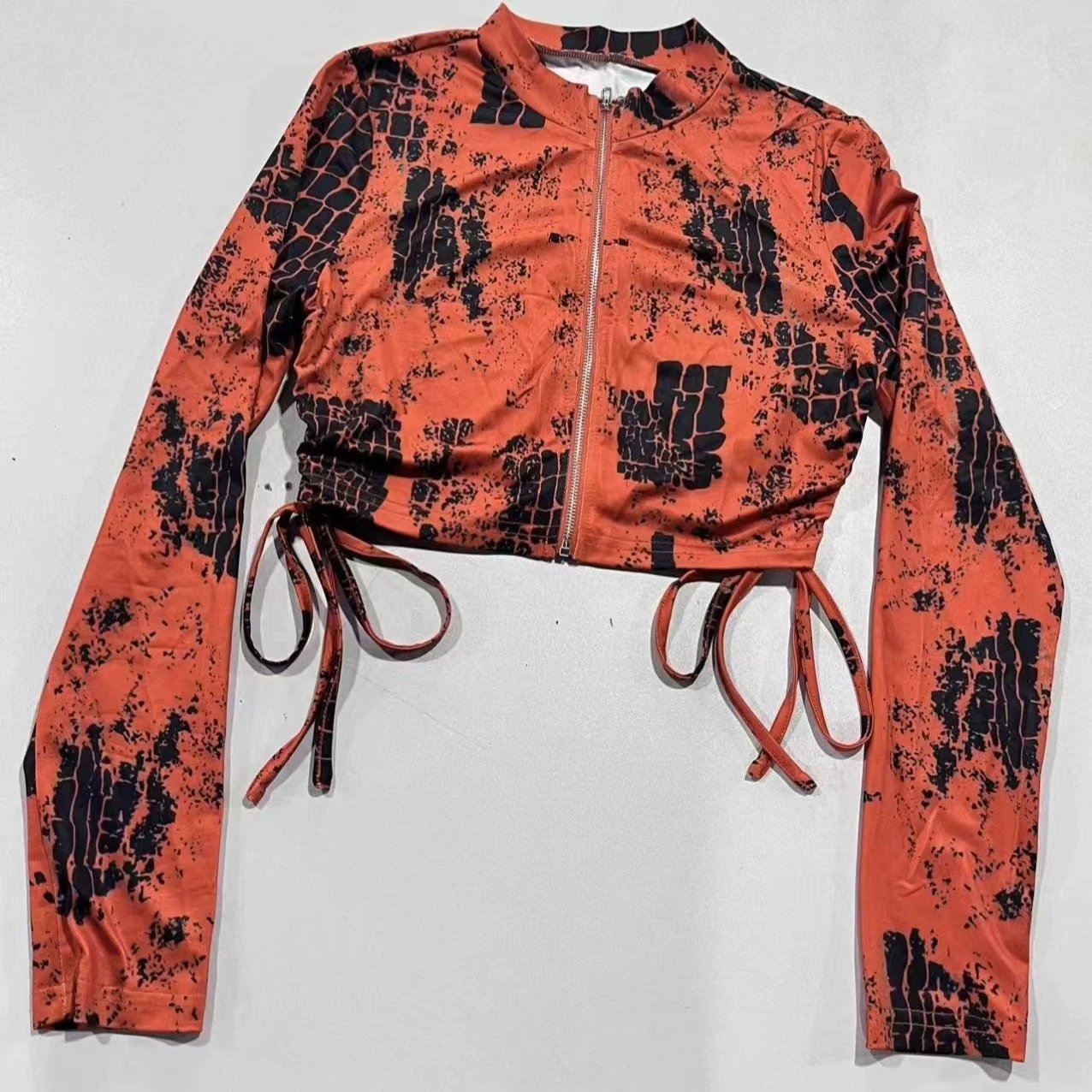 Ladies' Fashion Scale Printed Autumn Winter Pants Set by GJG Denim