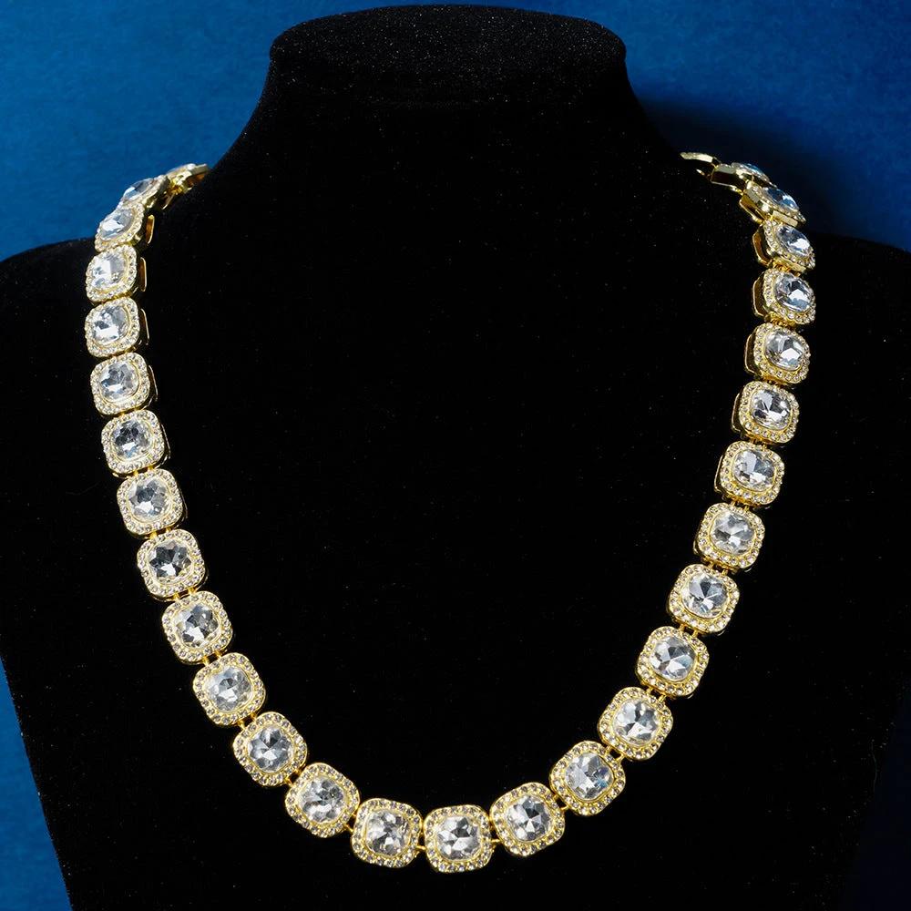 13mm Full-Diamond Like Iced-Out Chain For Men by GJG Denim