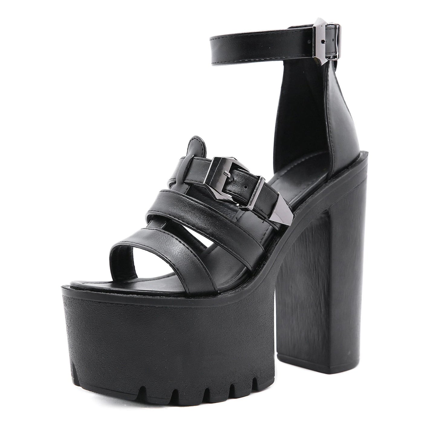 Women's Stylish Platform High Heel Sandals by GJG Denim