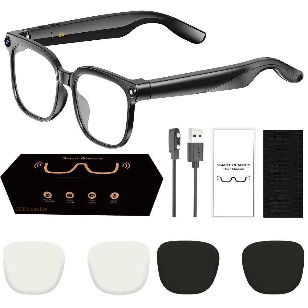 800W Photo And Video Recording AI Assistant Smart Glasses For Men by GJG Denim