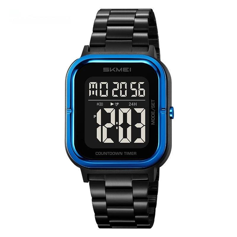 Simple Electronic Men's Digital Display Luminous Watch by GJG Denim