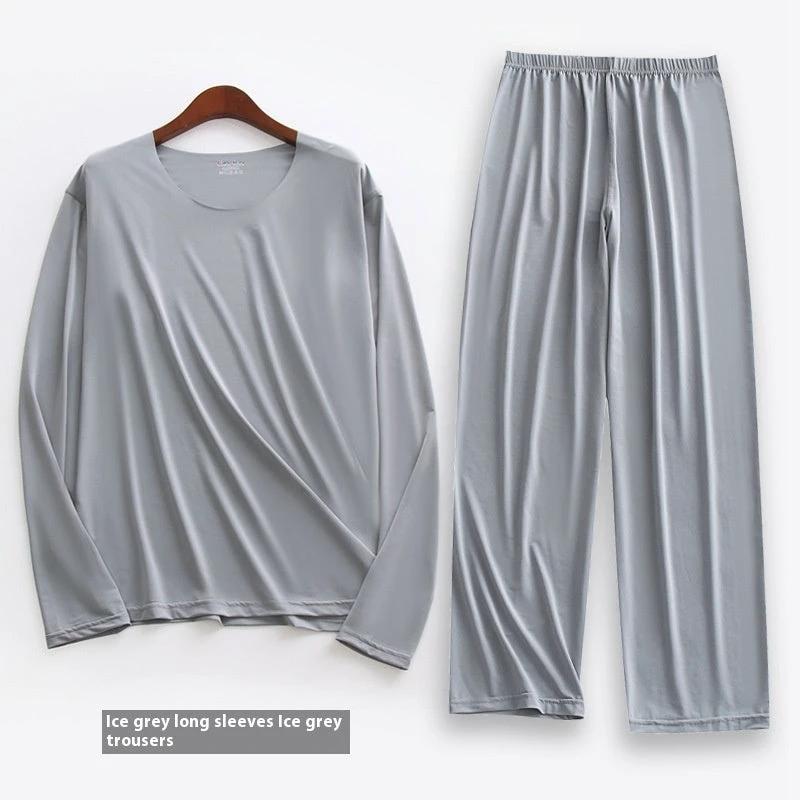 Men's Long-sleeved Pajamas Set by GJG Denim