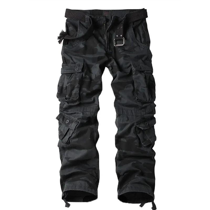 Men's Durable Casual Pants With Multiple Pockets by GJG Denim