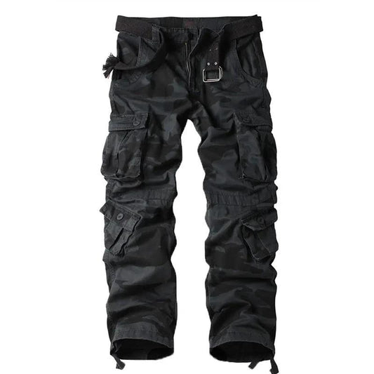 Men's Durable Casual Pants With Multiple Pockets by GJG Denim