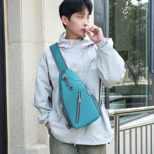 Multifunctional Men's Shoulder Crossbody Bag by GJG Denim