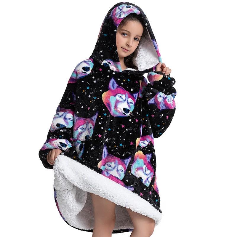 Composite Children's Flannel Lambswool Home Pajamas by GJG Denim