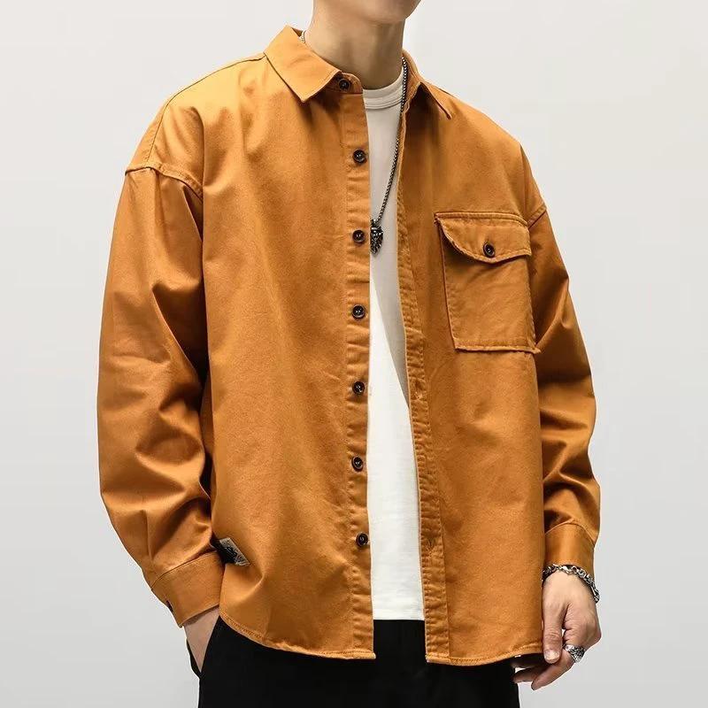 Casual Long Sleeve Shirt Cardigan Jacket by GJG Denim