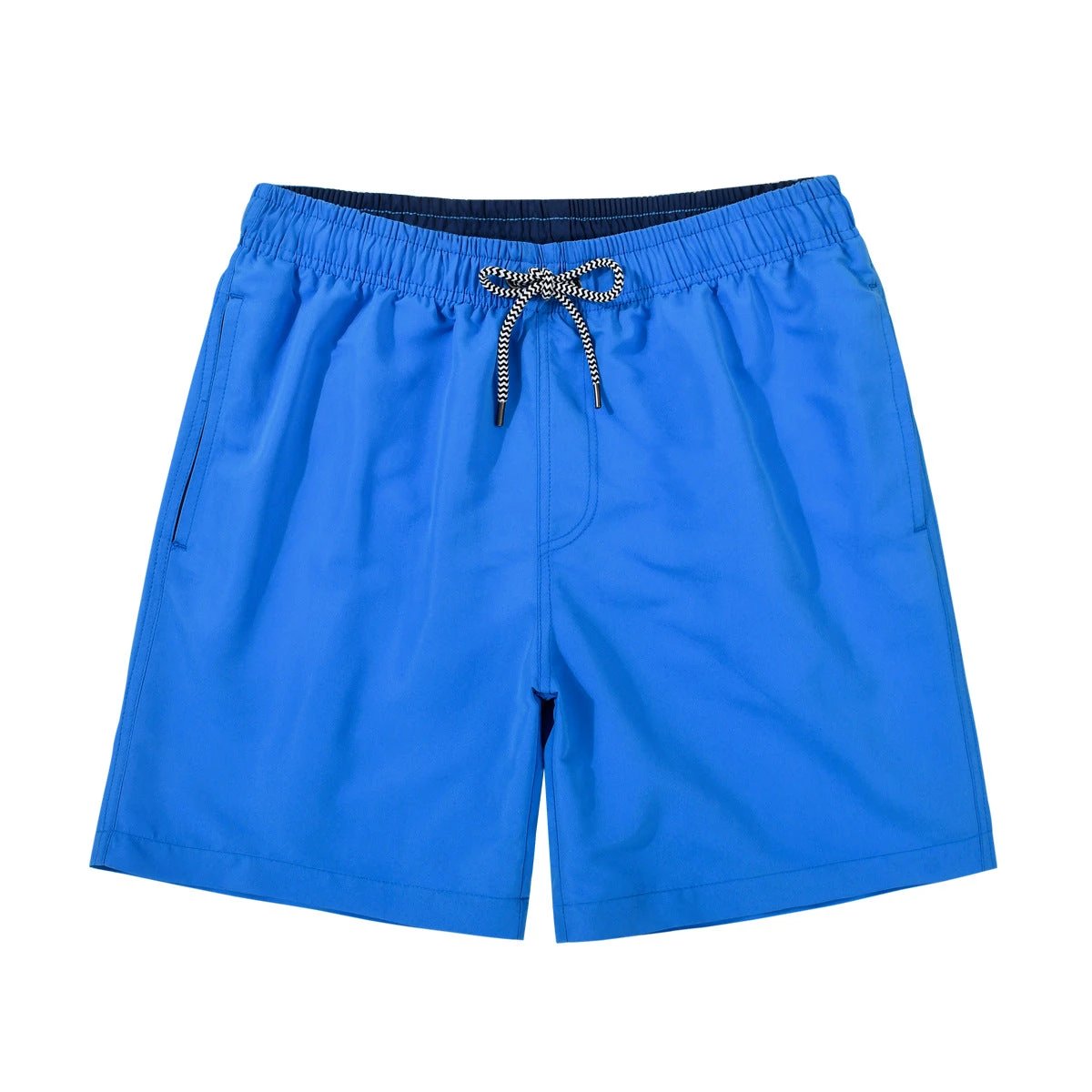 Solid Color Lined Men's Swim Trunks Relaxed Fit And Quick Drying by GJG Denim