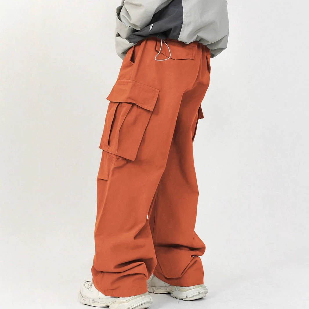 Men's Casual Loose Three-dimensional Pocket Cargo Pants by GJG Denim