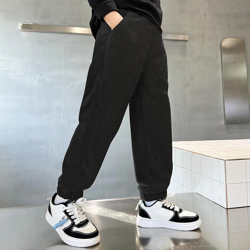 Children's Pants, Boys' Pants, Spring And Autumn Collection 2025 New Style Wholesale, Large Children's Sports Pants, Export Long Pants, Trendy Corduroy Cross-border by GJG Denim