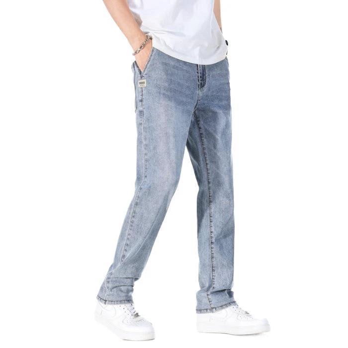 Thin Loose Light Business Straight Jeans by GJG Denim