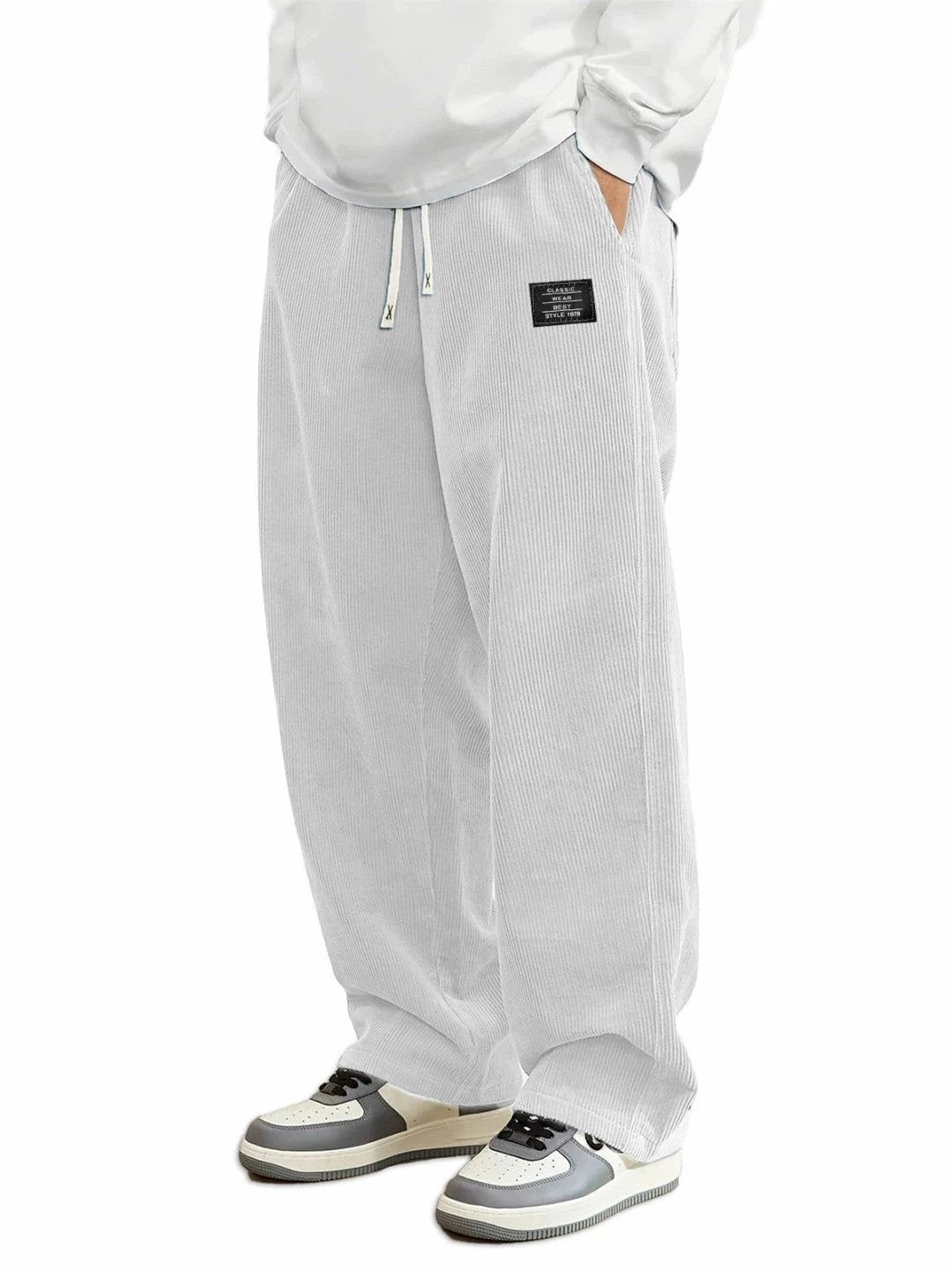 Men's Relaxed-fit Corduroy Casual Pants by GJG Denim