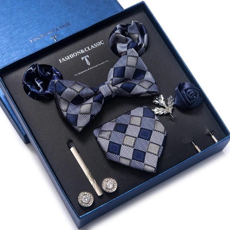 Men's 8-piece Tie Set by GJG Denim