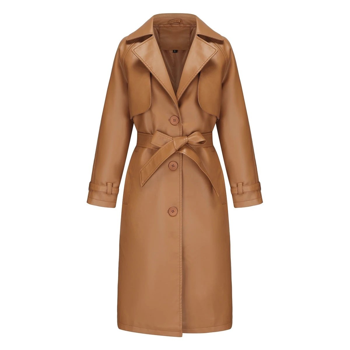 SpringAutumn Womens Trench Coat Long Loose Jacket by GJG Denim