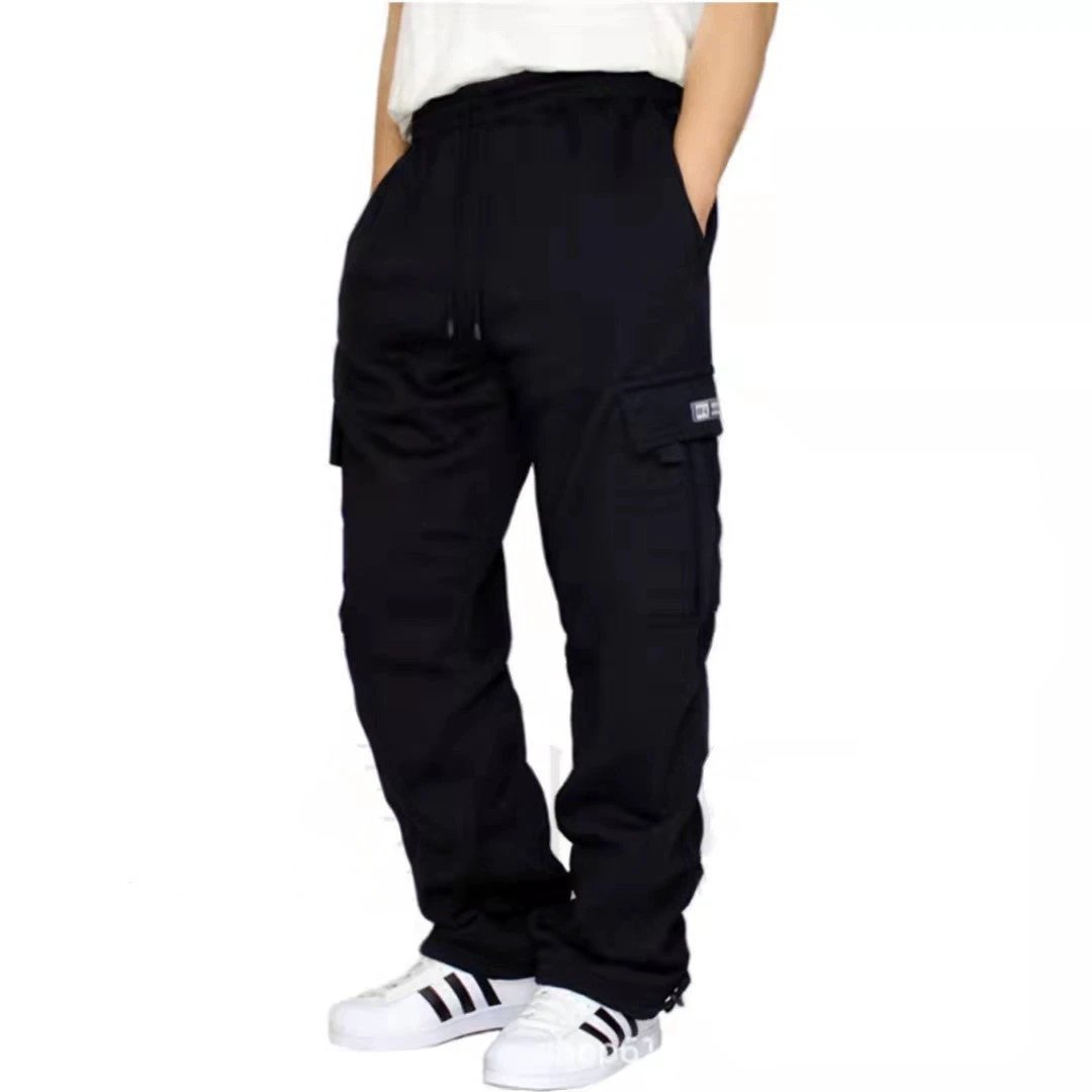 Men's Sweatpants Drawstring Stretch Elastic Waist Joggers by GJG Denim