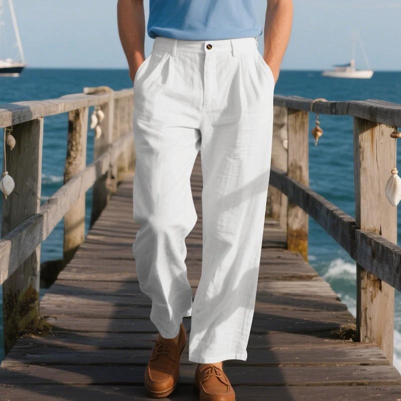 Men's Loose Straight Business Pants by GJG Denim