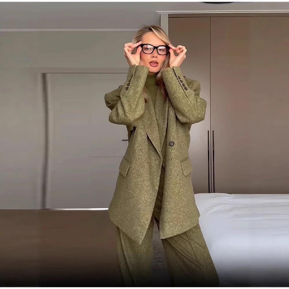 High-end Fashionable Chic And Elegant Suit Set by GJG Denim
