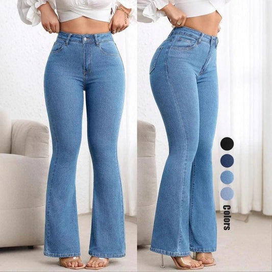 Flare Leg Women's Jeans For Europe And The US by GJG Denim