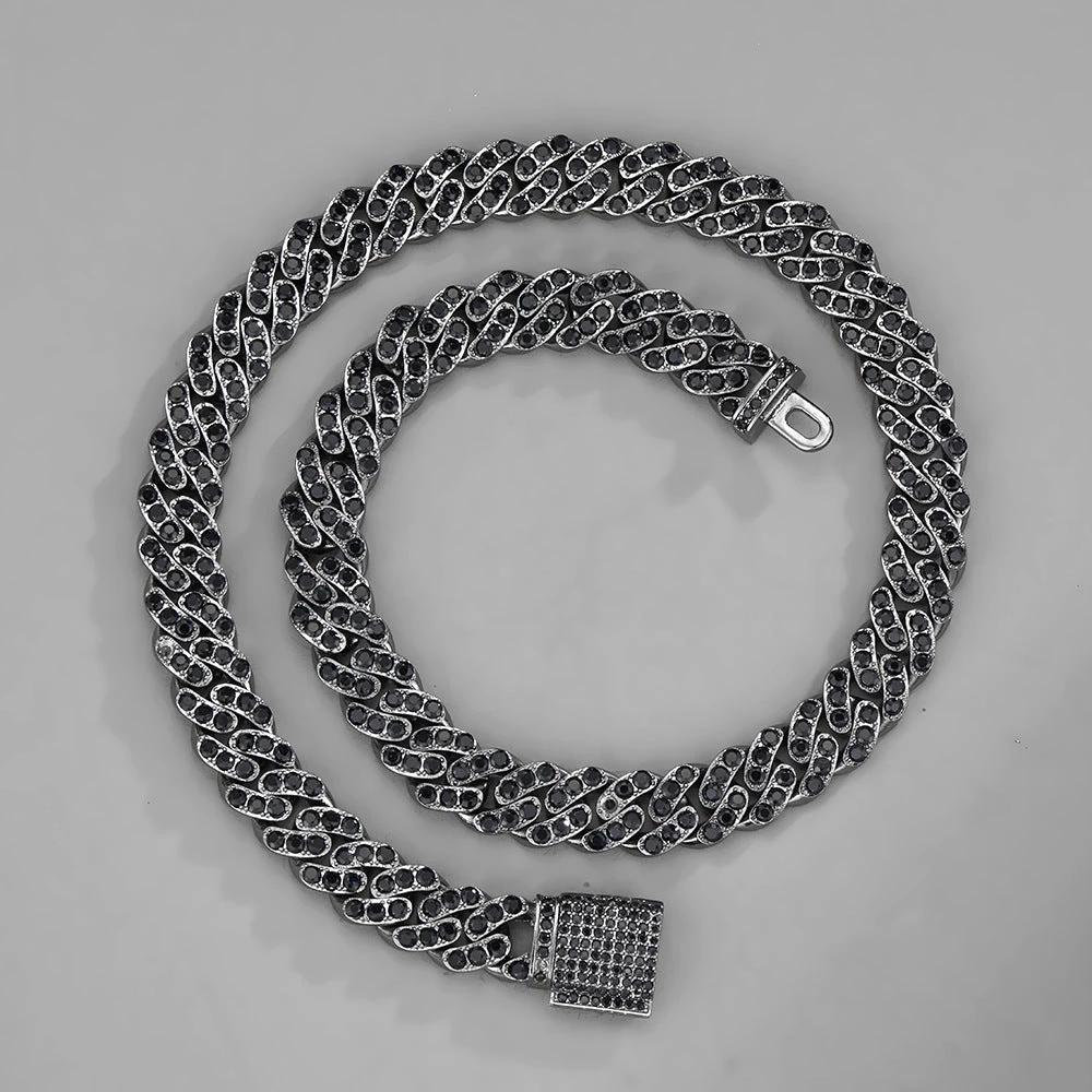 Men's 11mm Box-Clasp Cuban Necklace by GJG Denim