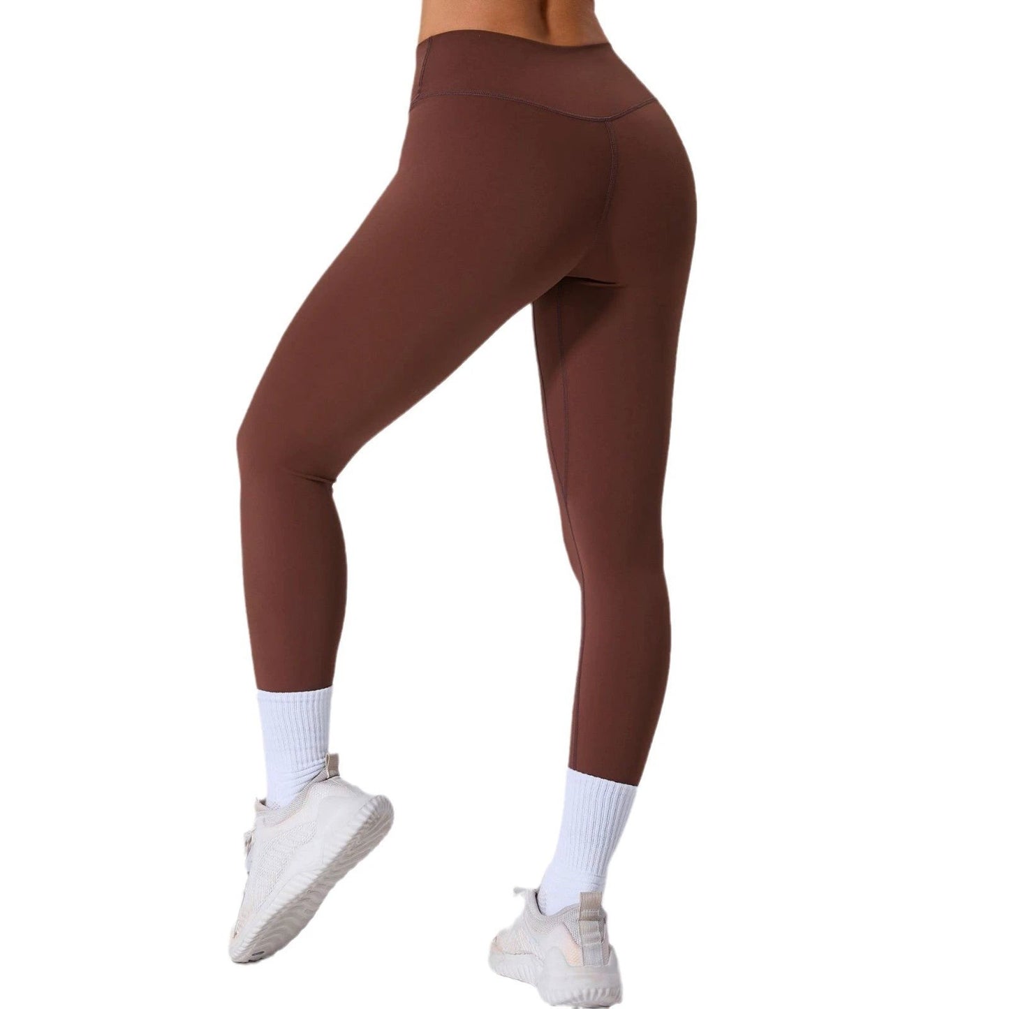 Running Nude Feel Quick-drying Fitness Pants Breathable Outer Wear Tight by GJG Denim