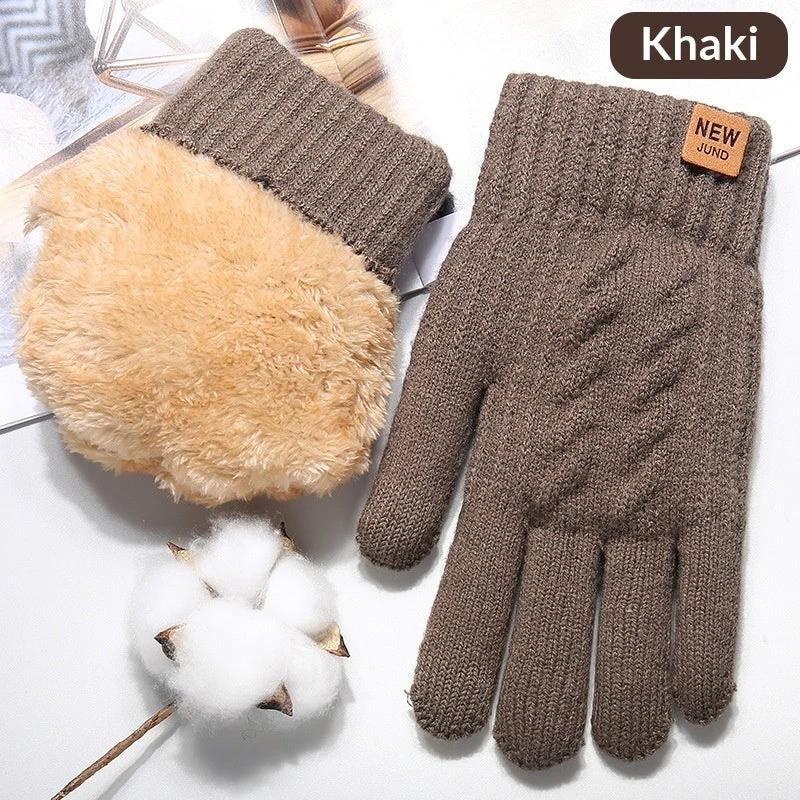 Fall And Winter Touchscreen Gloves For Men With Fleece Lining by GJG Denim
