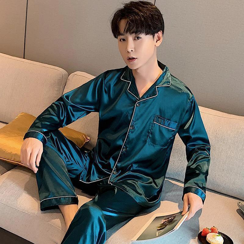 Men's Long Sleeve Pajamas by GJG Denim