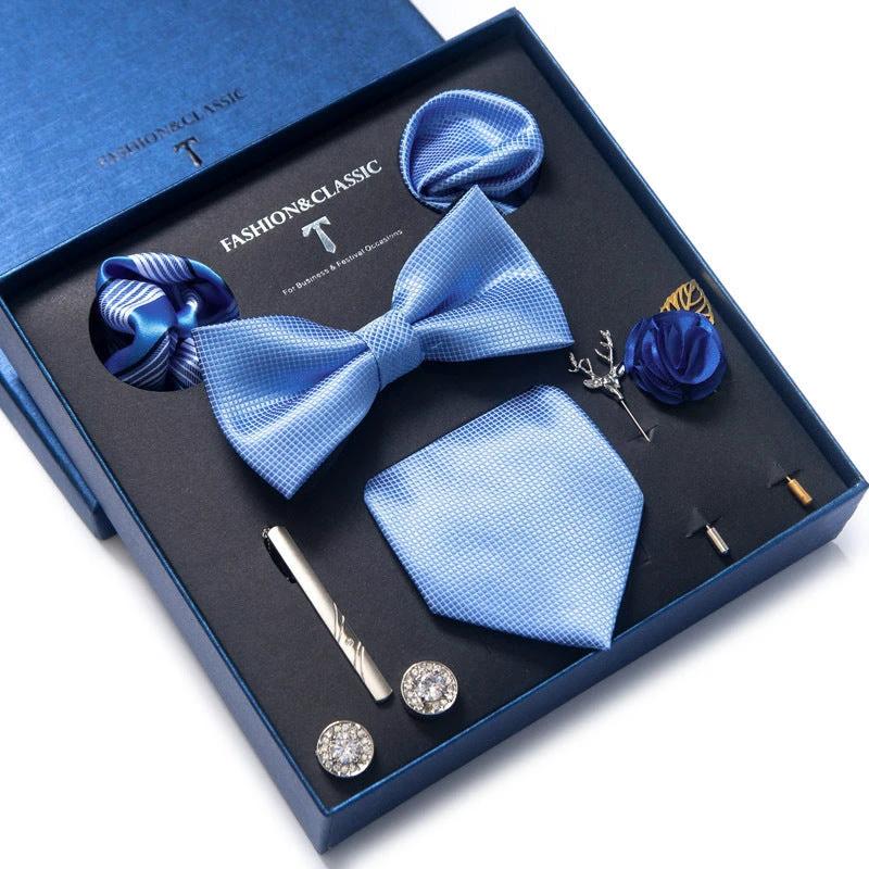 Men's 8-piece Tie Set by GJG Denim