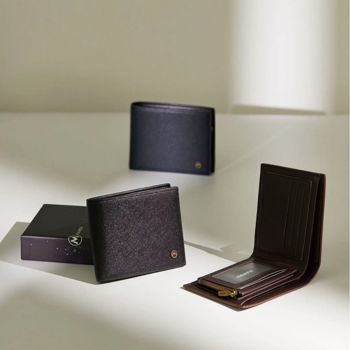 Ultra Light Wear-resistant Anti-theft Multifunctional PU Wallet For Men by GJG Denim