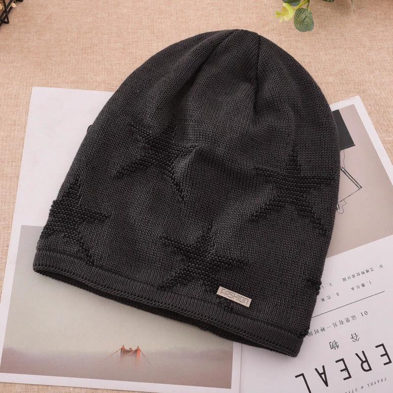 Men's Fashion Knitted Outdoor Warm Woolen Beanie by GJG Denim