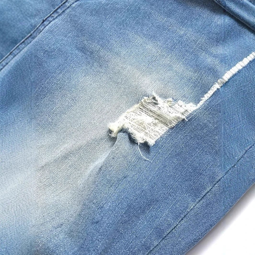 Men's Ripped Street Trend Style Jeans by GJG Denim