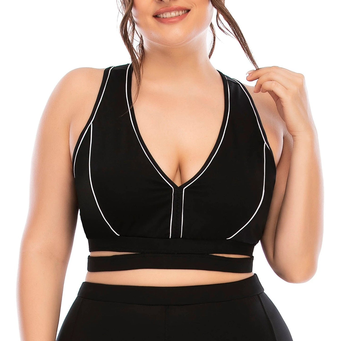 Workout Suits Plus Size Yoga Clothes Tights Pants by GJG Denim
