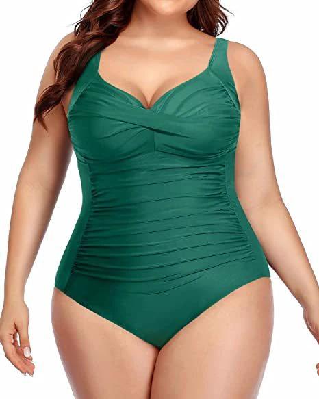 Women's Plus Size One-piece Swimsuit by GJG Denim