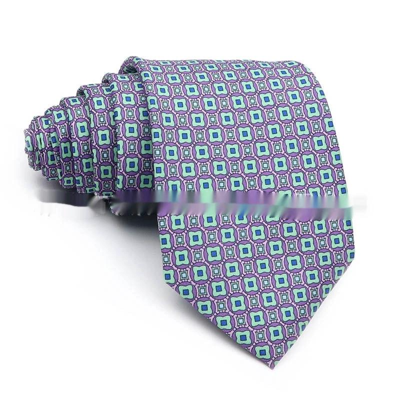 Business Polyester Men's Printed Tie by GJG Denim